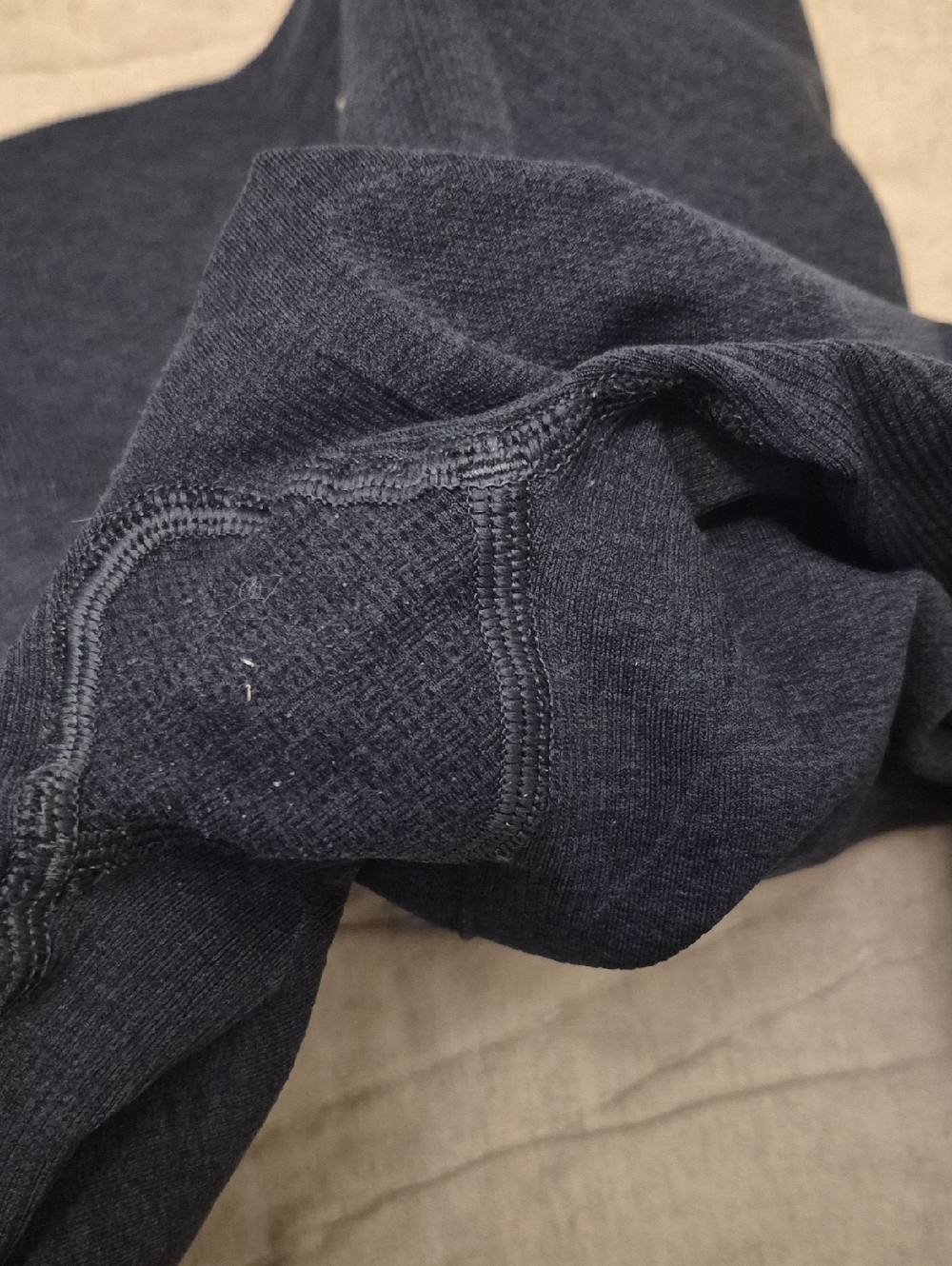 Lululemon In The Flow Crop II Heathered Deep Navy - Picture 8 of 11